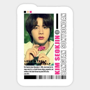 Kpop Designs Jin BTS Sticker